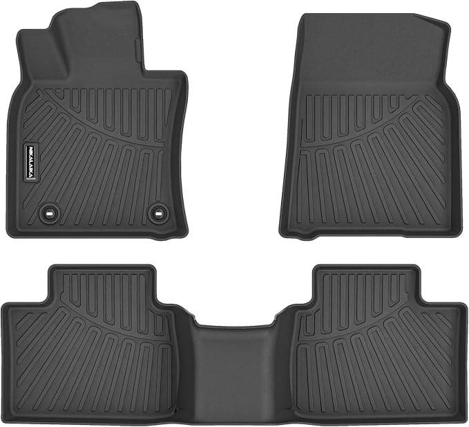 Floor Mats for 2025 2026 Toyota Camry (Include Hybrid) LE/SE/XLE/XSE All Weather Protection TPE Rubber Full Set Automotive Floor Liners for 2026 Camry Hybrid Accessories, Odorless Anti-Slip Black