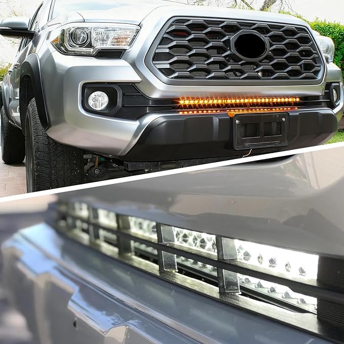 Nilight Front Lower Hidden Bumper Mounting Brackets for 32inch Single Double Row LED Light Bar Compatible with 2016-2023 Toyota Tacoma
