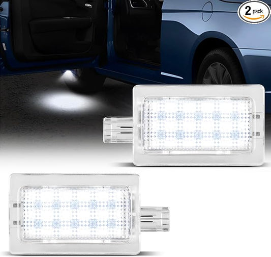 LED Door Courtesy Shadow Light Puddle Lights Compatible with 2008-2020 Dodge Challenger Chrysler 200 300 Sebring(White Light)