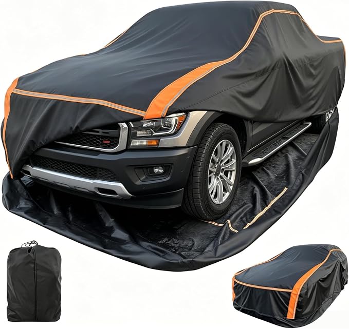 Waterproof All-Weather Heavy-Duty Outdoor Pickup Truck Cover for Ford F-Series F-150, Toyota Tundra, RAM 1500 2500 3500, Nissan Titan etc. Length up to 248 inch