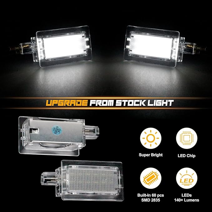 NDRUSH LED Car Door Light Puddle Lights Performance Courtesy Shadow Light Compatible with 2011-2017 Chrysler 200 2005-2020 Chrysler 300 2008-2014 Dodge Avenger 2008-2020 Challenger 2006-2020 Charger