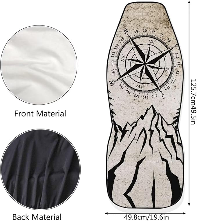 Speedometer Car Front Seat Cover Set Soft Driver Seat Cover Comfort Bucket Seat Covers Full Protection Saddle Blanket Cushion Cover Universal Fit for SUV Truck Sedan,2 Pack