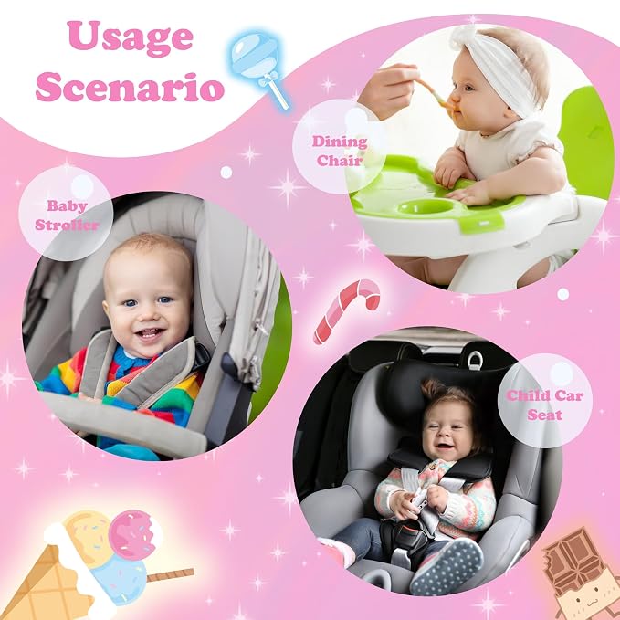 Babenest Car Seat Potty Protector Cover -Waterproof Carseat Training Liner for Baby &Toddler Shower Gift, Dry Piddle Pee Pad with Fun Designs for Strollers & Infant Car Seats (1pc Pink)