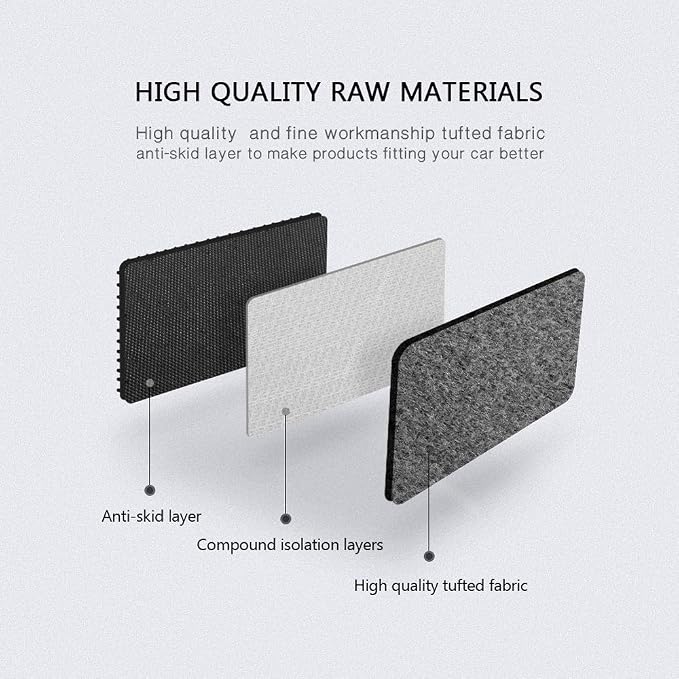 Fit 2006-2011 Honda Civic Floor Mats Nylon Gray | IKON MOTORSPORTS, Carpet Front & Rear 3PC Full Set, , 2007 2008 2009 2010