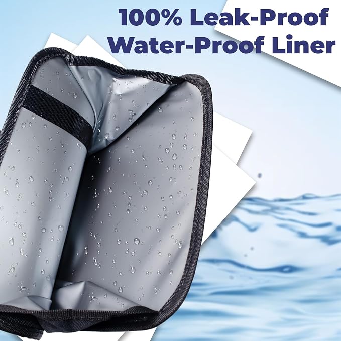 BFXM Car Trash Can, 2 Gallons Foldable Leakproof Car Garbage Can, Collapsible Hanging Car Trash Bin for Car Seat, Garbage Bags, Car Interior Accessories