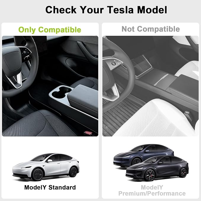 Floor Mats for 2025 2026 Tesla Model Y Juniper Standard Only, 7PCS Full Coverage All Weather Cargo Liner Frunk Backrest Mats & Trunk Sill Guard, Juniper Accessories (Not Fit Premium & Performance &YL)