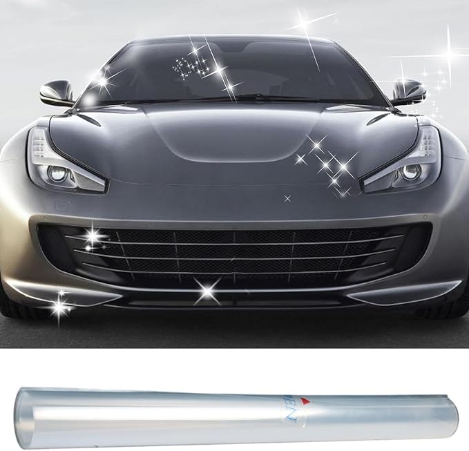 Clear Paint Protection Film PPF Roll 50×200cm Self Healing Clear Bra Film | Non-Yellowing High Stretch Conformable Vinyl Wrap For Car Truck SUV, Scratch & UV Resistant Protection