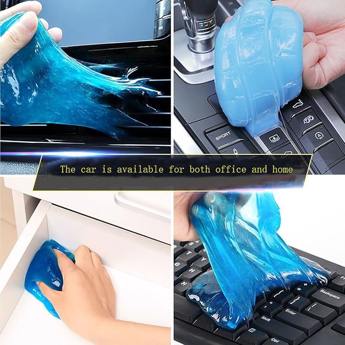 4Pcs Car Cleaning Gel Automotive Cleaning Supplies Putty Auto Dust Cleaning Kit Universal Dust Pc Laptop Keyboards for Computer Cleaning and Car Detailing