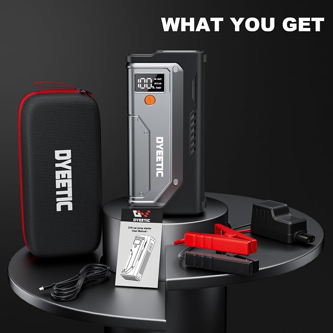 7000A Jump Starter for All Gas & 12.0L Diesel, 800LM Flashlight | Force Start for Completely Dead Batteries,Fast Charging & 10 Advanced Safety Protections