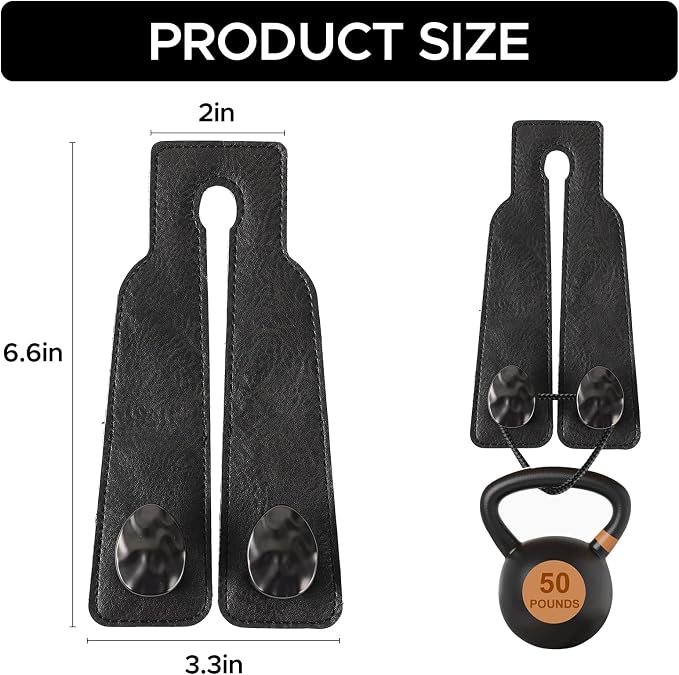 Leather Car Purse Hook for Headrest, 4 Pack (Black-Black) | Twin Hooks Headrest Hangers, 2/4 Pack, No-Slip, Scratch-Proof, Holds Purses, Backpacks, Grocery Bags, Car Organizer Gift