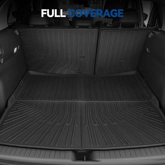 Custom Fit Floor Mats for Toyota Prius V 2012-2017 | All Weather TPE Floor Liners with Trunk Mat | Odorless Interior Accessories