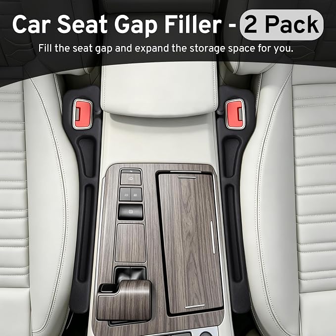 Car Seat Gap Filler Organizer for Honda CRV HRV Pilot Odyssey, 2 Pack | 2027 2026 2025 2024-2000, Plug With Storage Slot Strip, No-Drop Seat Side Gap, Phone Holder
