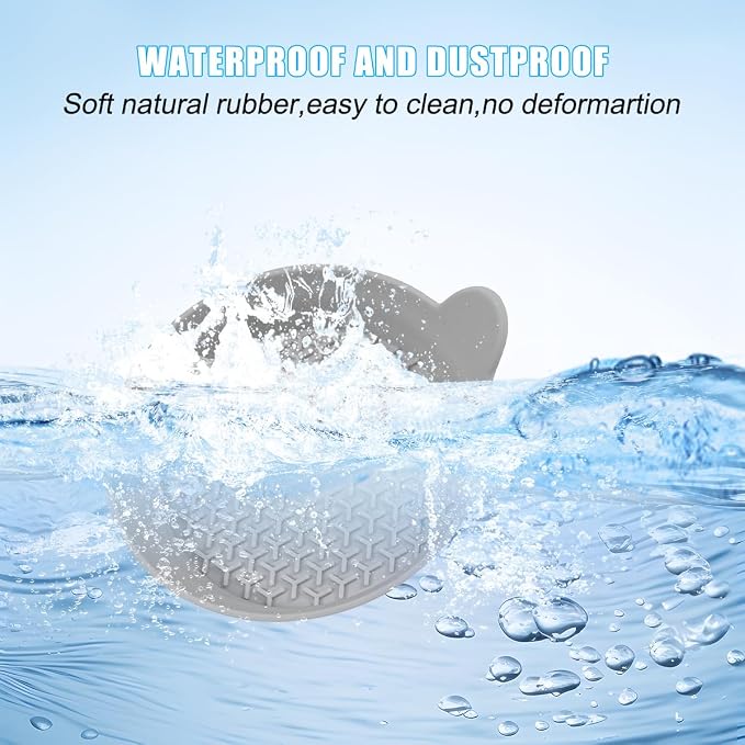 Mandark Car Cup Holder Coasters, Non-Slip Silicone Vehicle Insulation Drink Mat, Waterproof Sift-Proof Spill Recessed Automotive Interior Cup Insert Pad Accessories, Universal Fit (Gray)