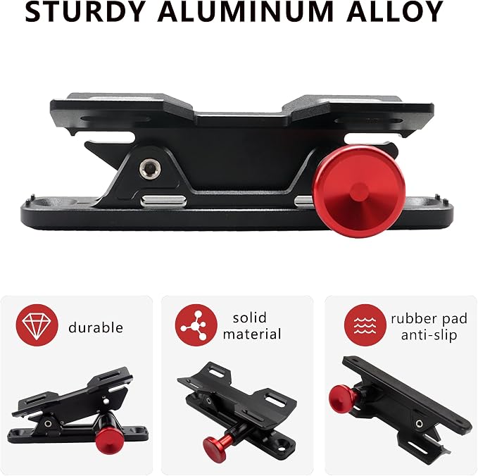 Car Fire Extinguisher Mount Bracket Aluminum Quick Release Roll Bar Fire Extinguisher Holder Mount Universal Compatible with Jeep Truck UTV ATV Semi