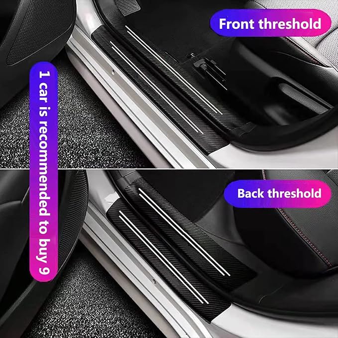 Door sill Protector, Door sill Scratch Protection (for All car Models) Door sill Protector（4PC）