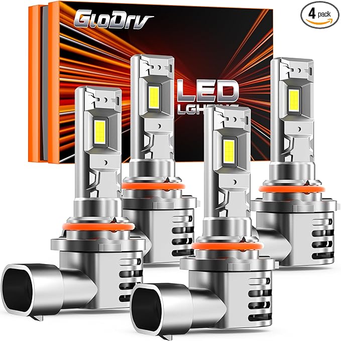 [2026 Upgrade] 9005 9006 Fog Light Bulb Combo [Latest & Brightest] 80000lm 800% Brightness Real 1:1 Mini Size Design, 6000k Cool White，Pack of 4