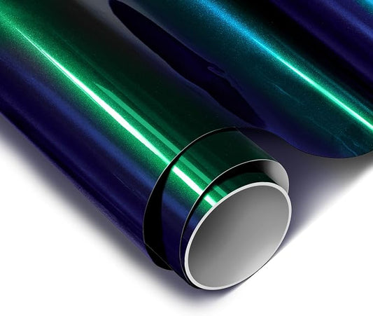 ColorFusion PPF by VViViD, Gloss Metallic Blue Chameleon Dry Apply PPF Vinyl Car Wrap Roll 6ft x 5ft