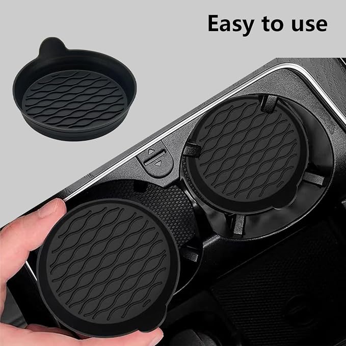 4 PCS Car Cup Holder Coaster Car Cup Holder Anti-Rattle Mat Anti-Slip Cup Holder Portable Cup Holder Insert for Man and Women