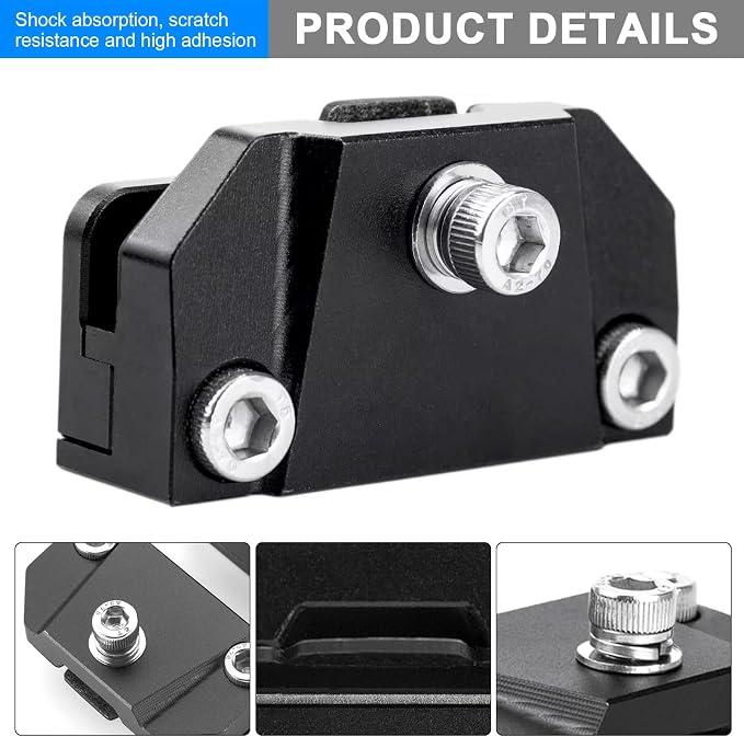 2PCS Universal Hood Light Mounting Brackets Ditch Light Brackets Adjustable Aluminum Alloy Pillar Hood Led Work Light pods Mount Bracket for Truck SUV Cars, No Drilling
