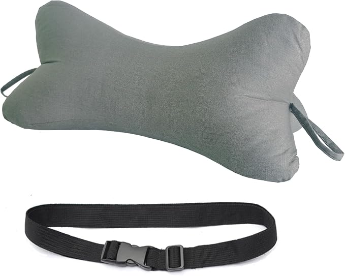 Neck & Cervical Pillows Dog Bone Shaped Travel Neck Pillows With Washable Removable Cover Have Loops On Either End For Car Bus Truck Driving Comfort Head Rest Support Neck Chiropractic Pillow (Color | Washable Removable Cover, Loops On Either End, Car ...