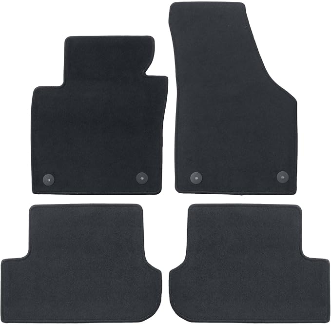 GXARTS Car Waterproof Floor Mats Carpet Full Set Compatible with Volkswagen Beetle 2012 2013 2014 2015 2016 2017 2018 2019 | All-Weather Protect, Black Velour Automobile Floor Liner Accessories