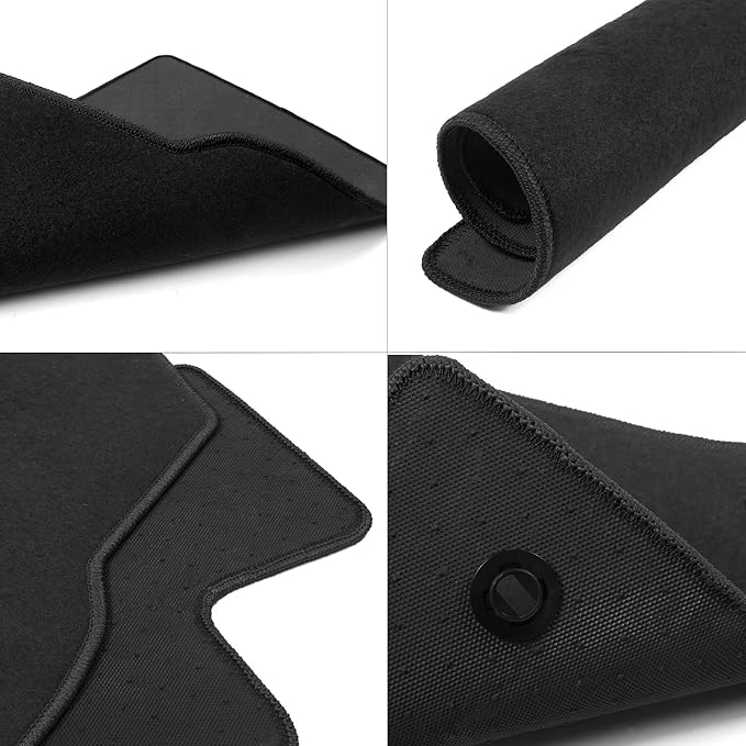Fit 2008-2015 Chevrolet Cruze Floor Mats Nylon Black | IKON MOTORSPORTS, For 2016 Cruze Limited, Flooring Protection Interior Carpets 2009 2010 2011 2012 2013 2014 2015