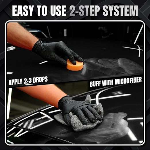 Black Scratch Remover – Car Scratch Repair & Swirl Remover for Vehicles – Deep Scratch Repair Compound & Polishing – Car Paint Repair Kit for Clear Coat & Paint Restoration – 8 oz with Towel