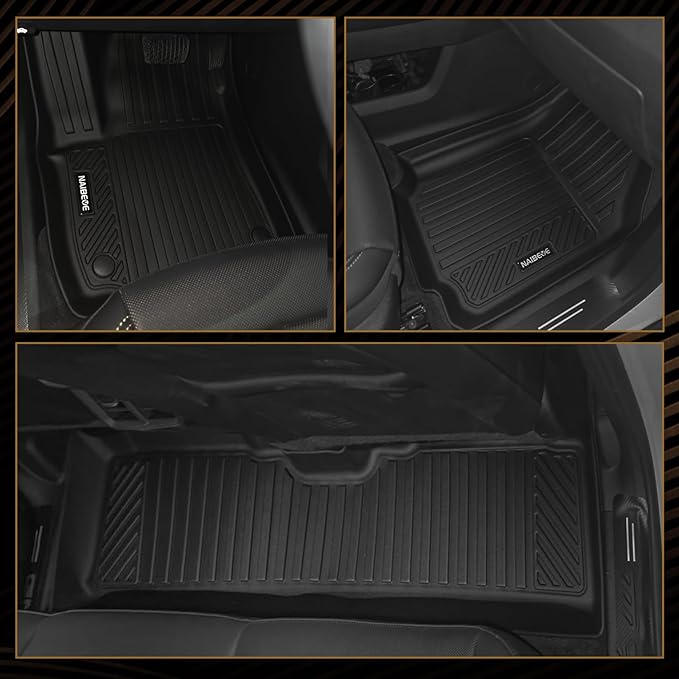 Naibeve Floor Mats for 2022-2026 Toyota Corolla Cross Hybrid | All Weather Custom Fit Floor Mats, Cargo Mat, Backrest Mats, (Not for Gas) Interior Protector accessories