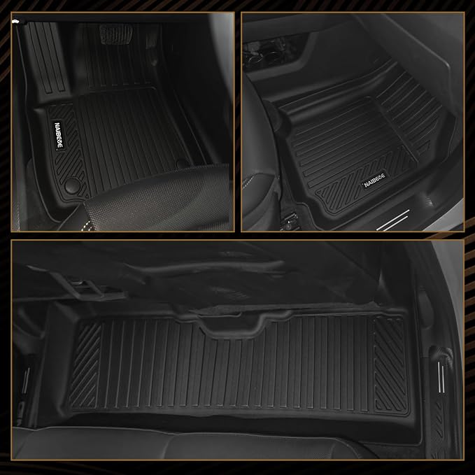 Naibeve Floor Mats for 2019-2025 Toyota RAV4 Gas | All Weather Custom Fit Floor Mats, Cargo Mat, Backrest Mats Interior Protector accessories