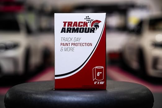 [TRACK ARMOUR] 6" x 100' - Temporary Paint Protection Film for Car, Truck or Motorcycle. Clear Adhesive Film to Protect Paint, Clear Bra or Wrap for Track Days, Road Trips and Off-Roading