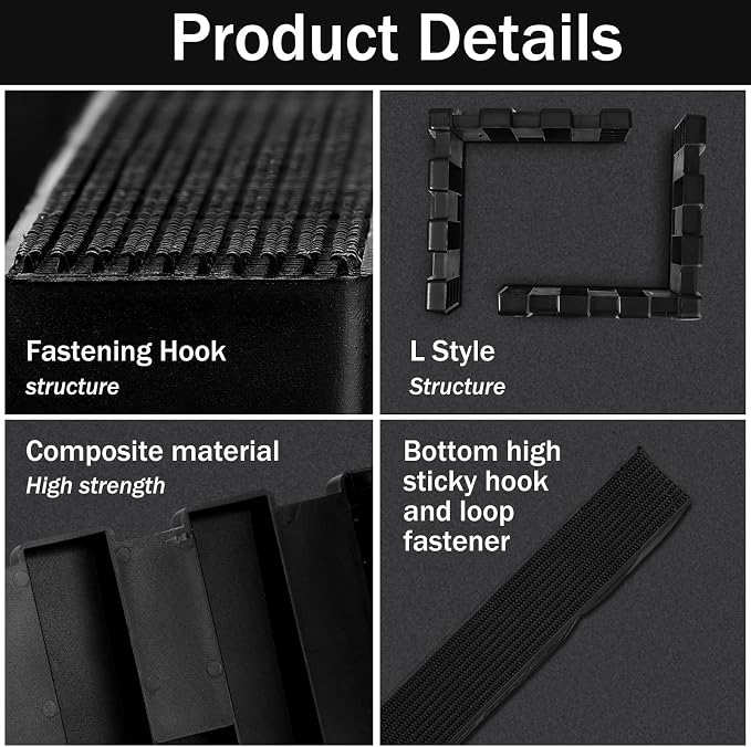 6 Pack Car Trunk Organizer Blocks for Back of SUV Multipurpose Car Storage Organizer Blocks Trunk Divider Available to Wool Carpet for Truck SUV Van Cargo
