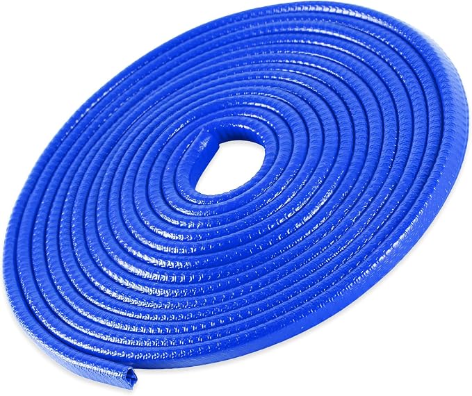 SINGARO 16.4Ft (5M) Door Edge Anti Collision, Non Adhesive Rubber Edge Decoration Car Door Protection, Suitable for Most Car Models with External Accessories (Blue)