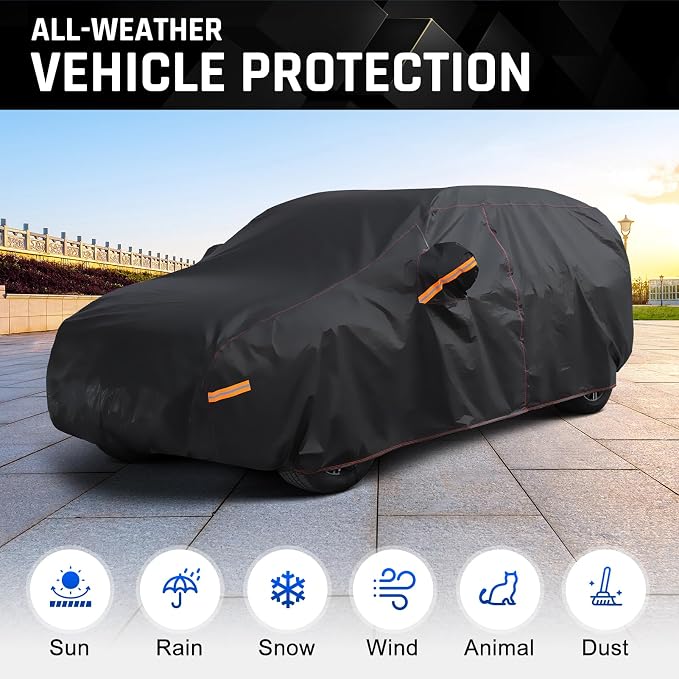 All-Weather Toyota RAV4 Car Cover (2006–2026) - Waterproof Heavy Duty SUV Cover Custom Fit for 2006–2026 Toyota RAV4 LE, XLE, XLE Premium, Adventure, TRD Off-Road, Limited, Hybrid & Prime