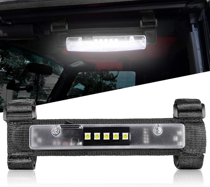 Nirider UTV Interior Light Universal Roll Bar Mount LED Lights Utility Roll Cage Lights Courtesy Interior Dome Light for UTV ATV Polaris RZR Can-Am Truck Car Off Road Vehicle