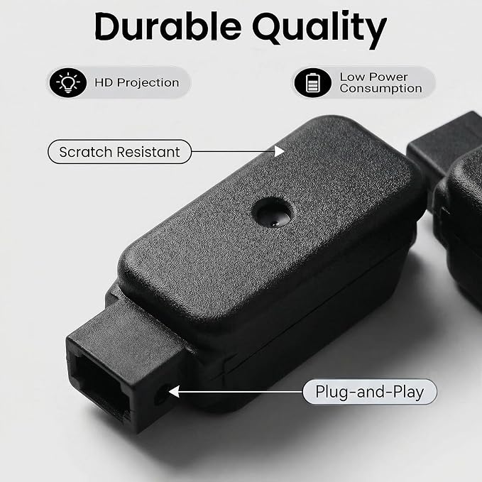 2Pcs HD LED Car Door Lights Logo Projector Compatible with A3/A4/A5/A6/A7/A8/Q3/Q5/Q7/R8/TT/RS/S3/S4/S5/S6,Ultra-Bright Ghost Shadow Puddle Lights,OEM Style Door Lights