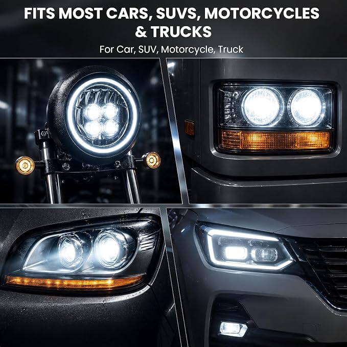 Car Headlight Restoration Kit, Quick & Simple Spray-On Formula for Oxidized & Yellowed Headlamps, Restores Clarity with Hydrophobic Protective Coating, Long-Lasting Results for Cars, Trucks, SUV