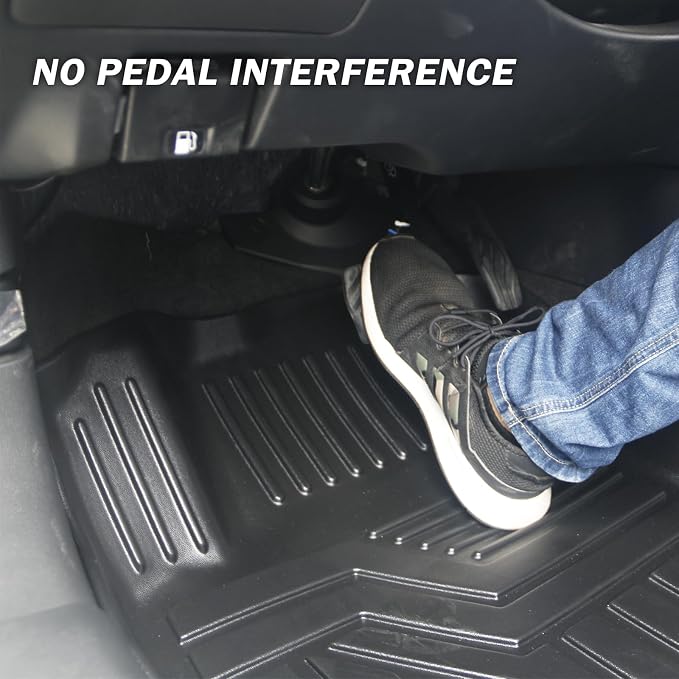 KUST Floor Mats for 2013-2019 Ford Escape, TPE Rubber Floor Liners All Weather Protection Front Rear Car Mats Escape Accessories High Edge 3PCS