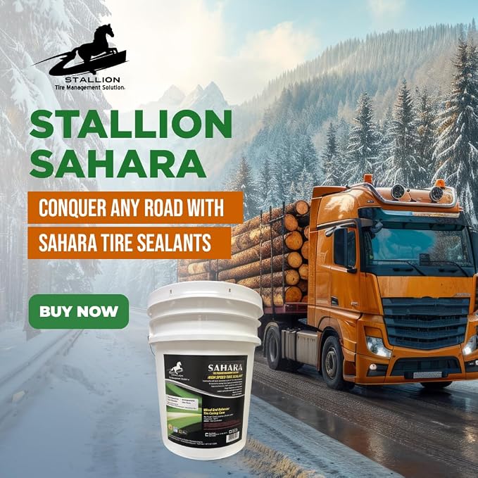 Sahara High Speed Tire Sealant - Superior Performance - Tire Repair - Stop Leaks - Extend Tire Life – All Weather – High-Speed – Slow Speed – ARDL Approved (34 Oz Bottle, Sahara)