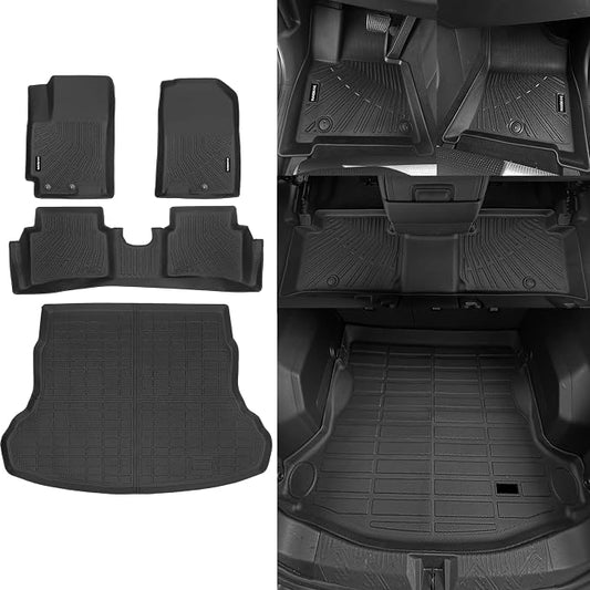 Naibeve Floor Mats for 2018-2023 Hyundai Accent | All Weather Custom Fit Floor Mats, Cargo Mat, Backrest Mats Interior Protector accessories