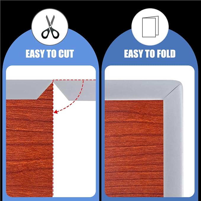 Rubber Edge Trim, Flexible Self Adhesive U Shaped Peel and Stick Edge Banding, 1-3/4"(44mm) U Channel Edge Protector, Edge Guards for Woods, Furniture, 20Ft, Grey Color