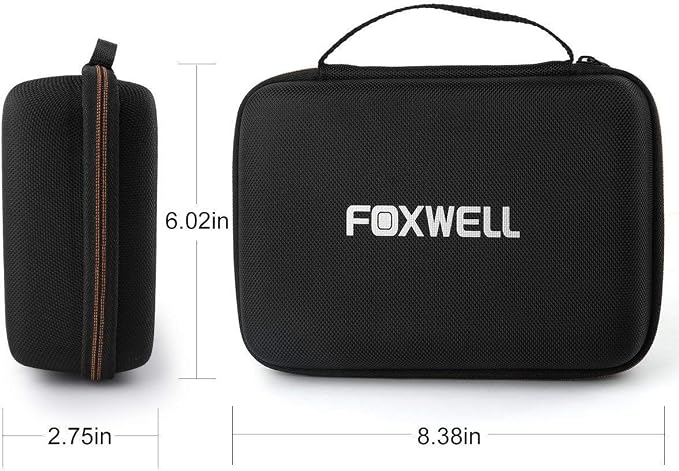 FOXWELL Protective Carrying Case for OBD2 Scanner, Battery Tester, Diagnostic Tools & Cable Storage -Professional OBDII Storage Box for Handle-Size Code Readers