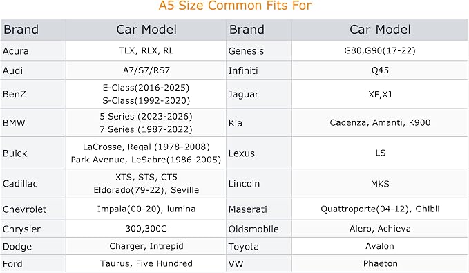 Coverlex Full Size Sedan Car Cover Waterproof All Weather, 6 Layers Heavy Duty Outdoor Car Cover Universal Fit for Chrysler 300, Chevy Impala, Ford Taurus, Buick Lacrosse, Cadillac XTS/CT6