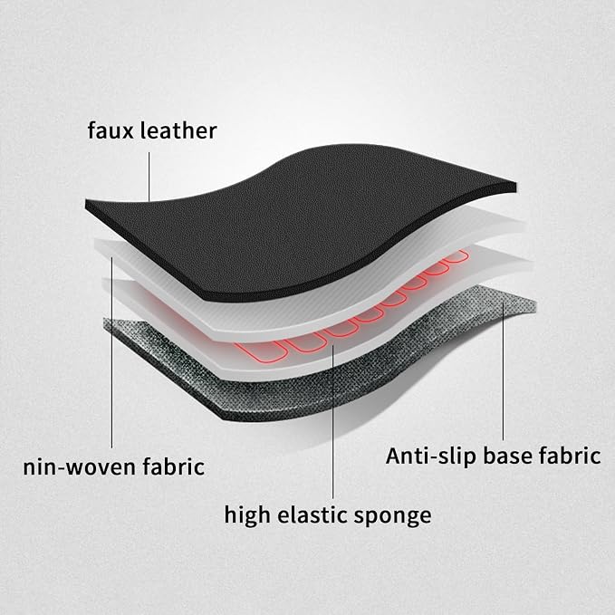 AOMSAZTO Seat Covers for Honda HRV 2019-2022 Sport/EX/EXL/Touring | Custom Fit for HR-V 2019 2020 2021 2022(Not for LX),Waterproof Anti-Slip -Full set Faux Leather Black