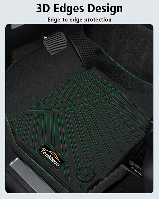Floor Mats Custom for Toyota 4Runner 1996-2002 | All Weather TPE Rubber Floor Liners, Cargo Liner, Backrest Mat Full Set for 3rd Gen 4Runner Accessories, Black