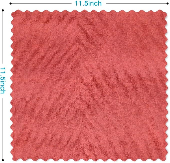 Orighty Microfiber Cleaning Cloth Bulk, 150 Pack Shop Towels 12x12 in, Red | Reusable Microfiber Towels for Cars, Shop Rags, Multi-Purpose Lint Free Cleaning Rags for Home & Kitchen