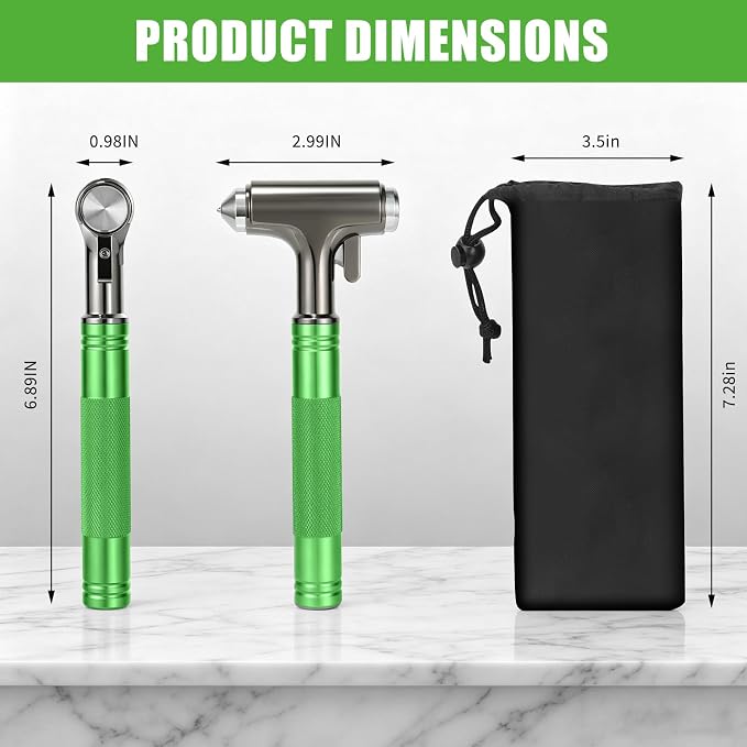 Window Breaker Seatbelt Cutter, 3-in-1 Car Safety Hammer | Seatbelt Cutter. Car Glass Breaker