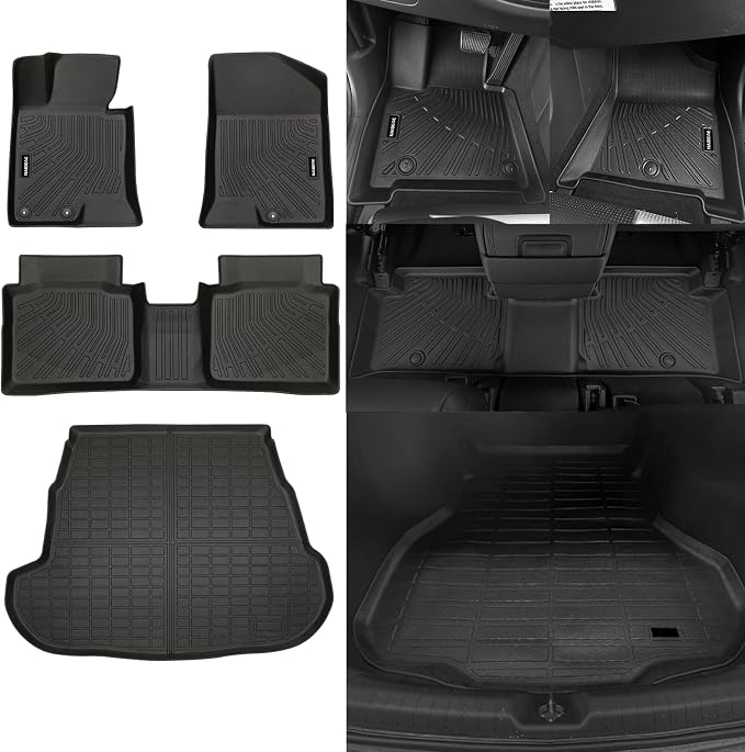 Naibeve Floor Mats for Kia Optima 2011-2015 - All Weather Custom Fit for Kia Optima Floor Mats Liners with Cargo Liner Accessories