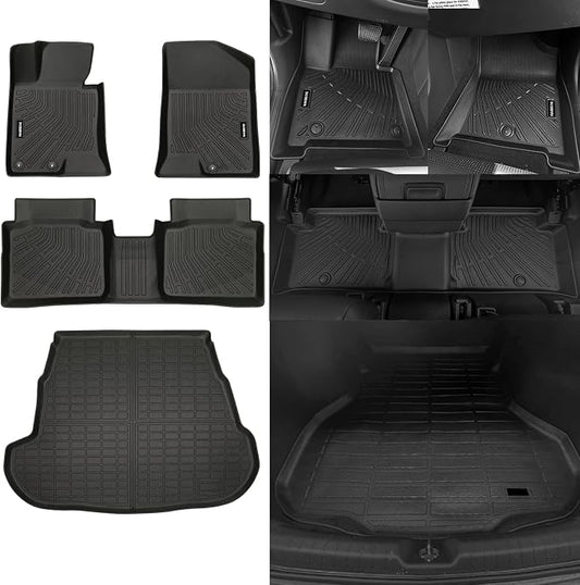 Naibeve Floor Mats for Kia Optima 2011-2015 - All Weather Custom Fit for Kia Optima Floor Mats Liners with Cargo Liner Accessories