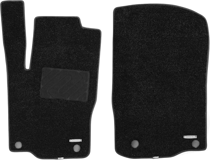 WENNEBIRD Front Carpet Floor Mats for Mercedes GLE-Class 2016-2019, 2Pc | W166, Also Fits ML-Class 2012-2015, 0.6-Inch Ultra-Thick Plush Carpet, Noise-Reducing Comfort, Waterproof TPE Layer
