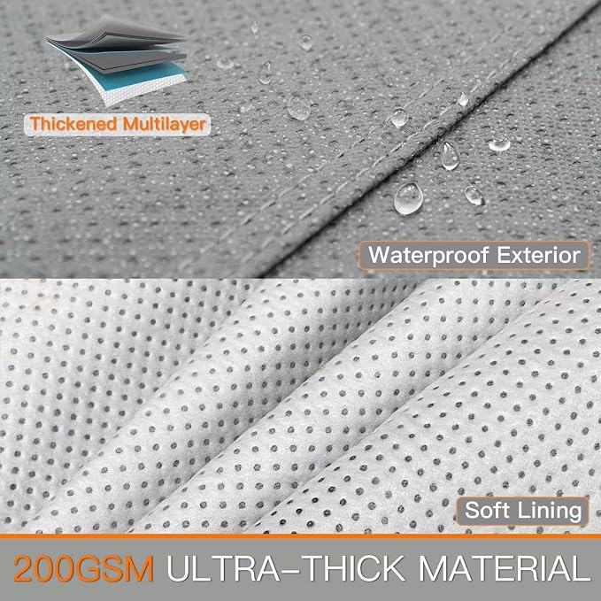 Kayme Heavy Duty Car Cover Custom Fit Mercedes Benz S Class S350 S400 S450 S500 S580 Waterproof All Weather for Automobiles, Full Exterior Covers Sun Rain UV Protection.（Deliver About 3-10 Days）